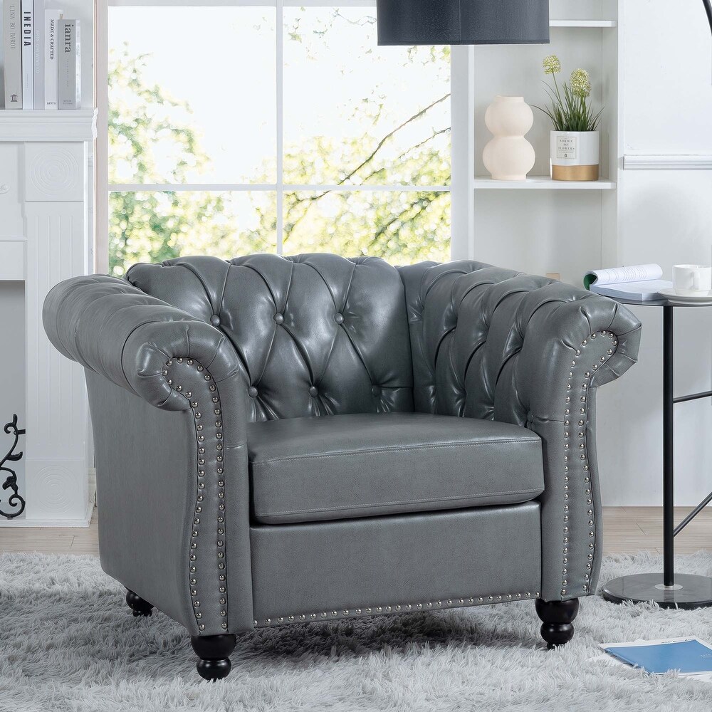 Comfortable Sofa For Living Room with tight pleated rolled arms