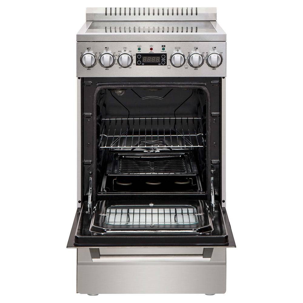 Avanti Elite Series 20 in. Electric Range Oven in Stainless Steel DER20P3S