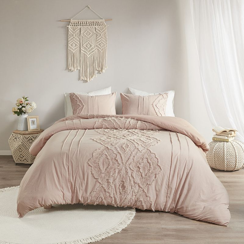 Madison Park Luna Cotton Duvet Cover Set with Shams