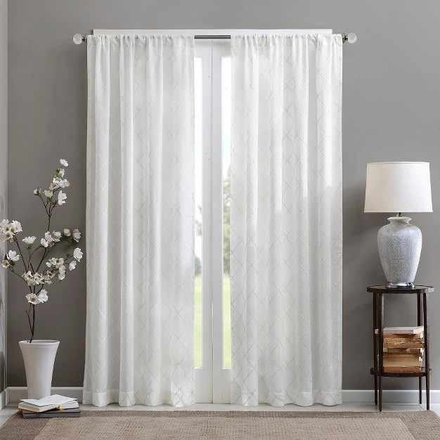 Clarissa Diamond Sheer Curtain Panel