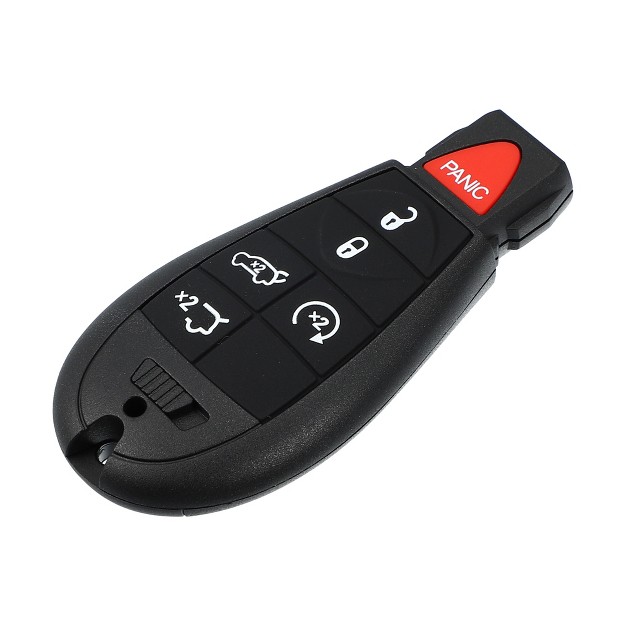 Unique Bargains 6 Button Replacement Key Fob Case Keyless Entry Remote Key Shell Cover For Dodge With Blade No Chip Black 1 Pc