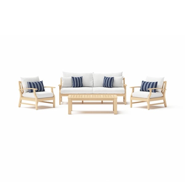 Kooper 4 Piece Sunbrella Outdoor Patio Sofa and Club Chair Set