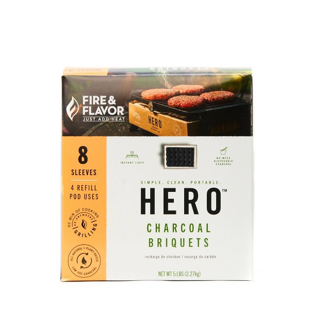 Fire amp Flavor Hero 8pk Charcoal Refill