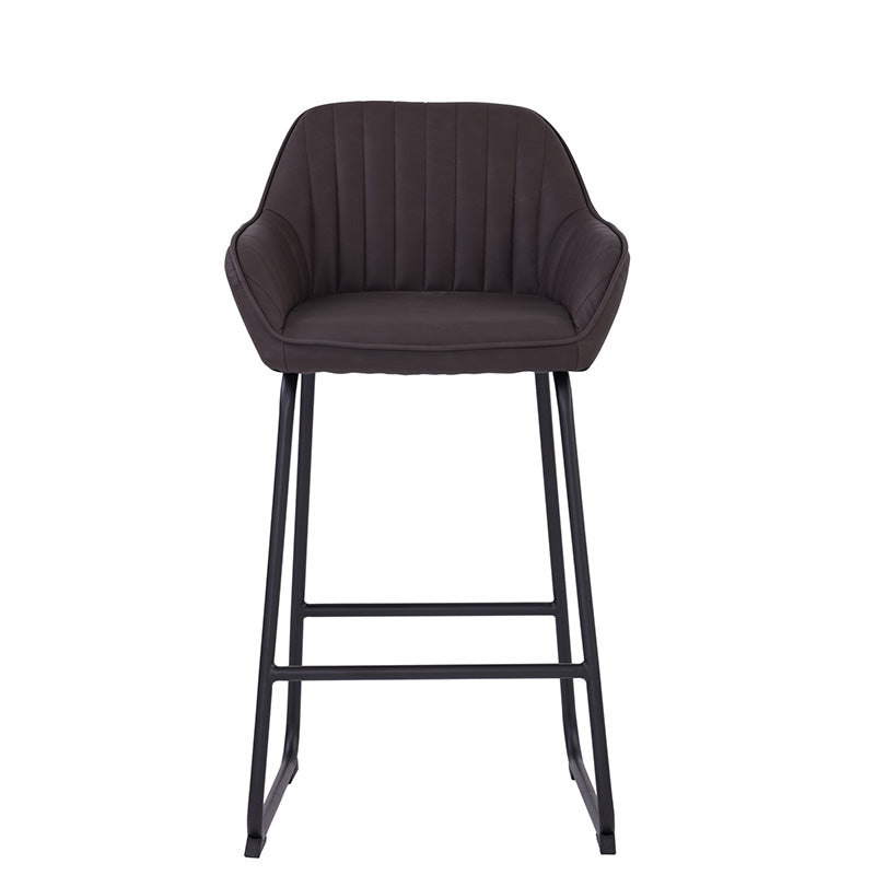 EKON Counter Stool - Brunette & Black