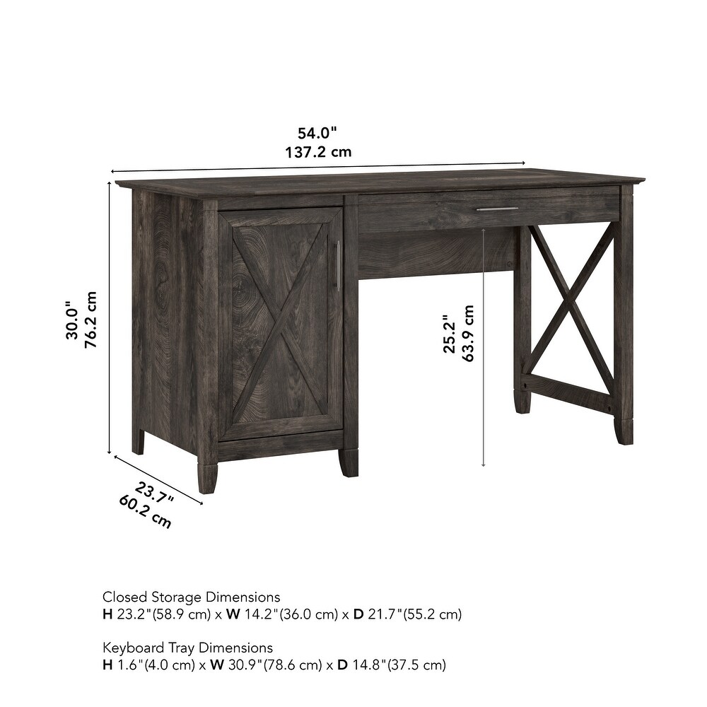 Key West 54W Computer Desk with Storage by Bush Furniture