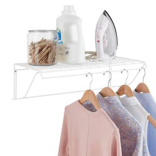 Everbilt Laundry Shelf - 24 in. W x 7 in. H x 12 in. D Wire Shelf 90258