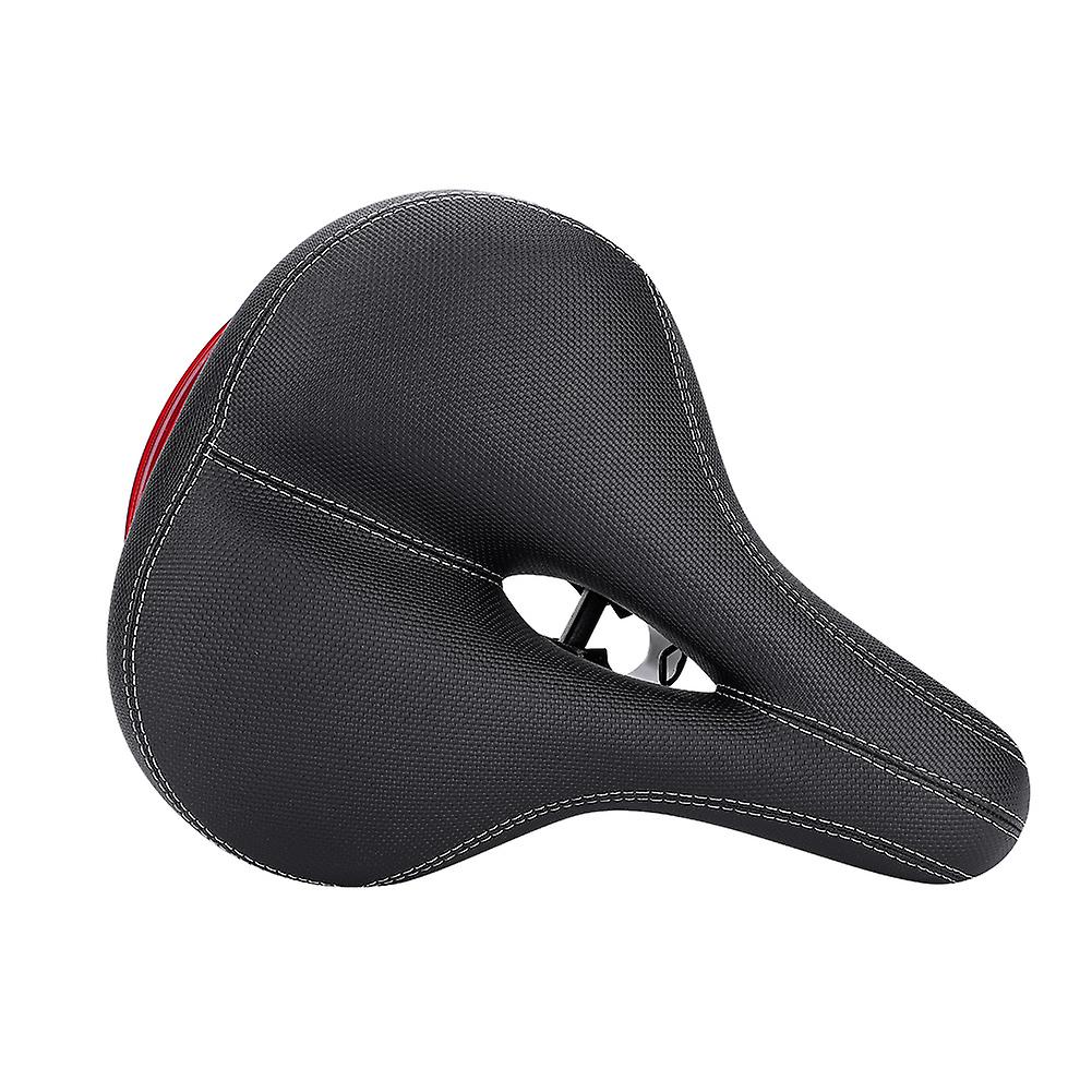 Mountain Road Bike Soft Seat Saddle With Tail Light Replacement Bicycle Accessory