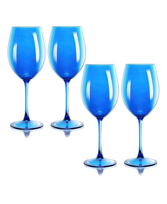 Qualia Glass Carnival All Purpose 20 oz Wine Glasses Set of 4