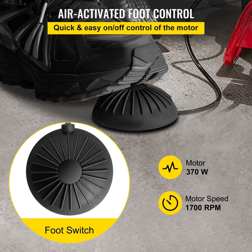 VEVOR Drain Cleaner Machine fit 1 Inch/25MM to 4 Inch/100MM Pipes Portable Electric Drain Auger with Cutters Glove