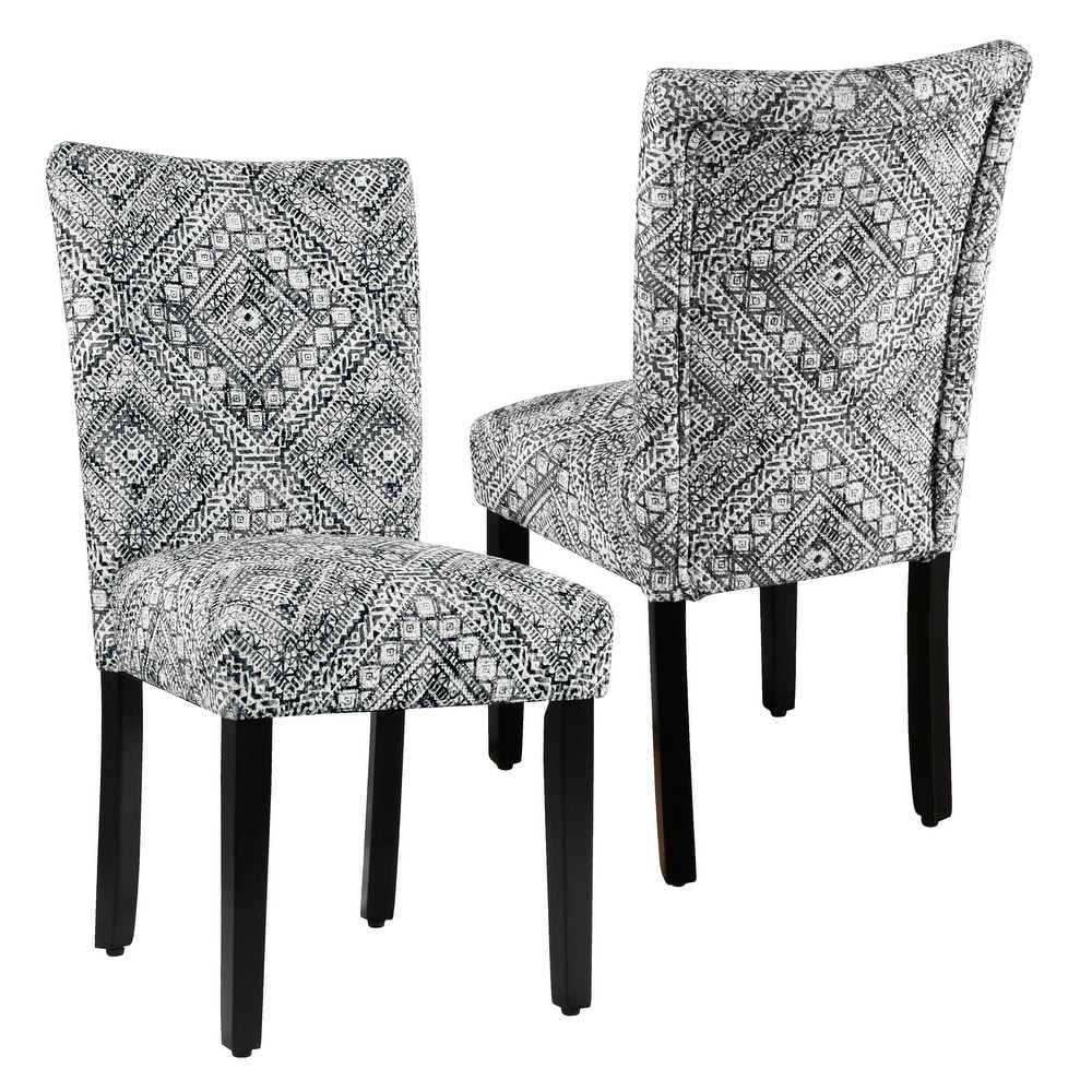 HomePop Classic Parsons Medallion Dining Chair (Set of 2)