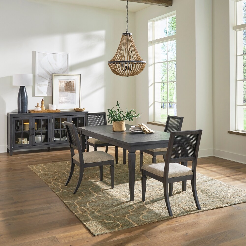 Caruso Heights Blackstone 5 Piece Rectangular Table Set