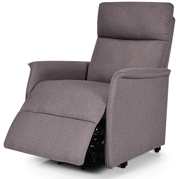 Tangkula Electric Power Lift Massage Chair Soft Fabric Sofa Recliner Padded Seat W remote