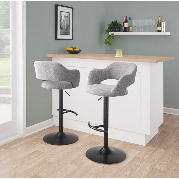 Carson Carrington Vallen Adjustable Bar Stool (Set of 2)