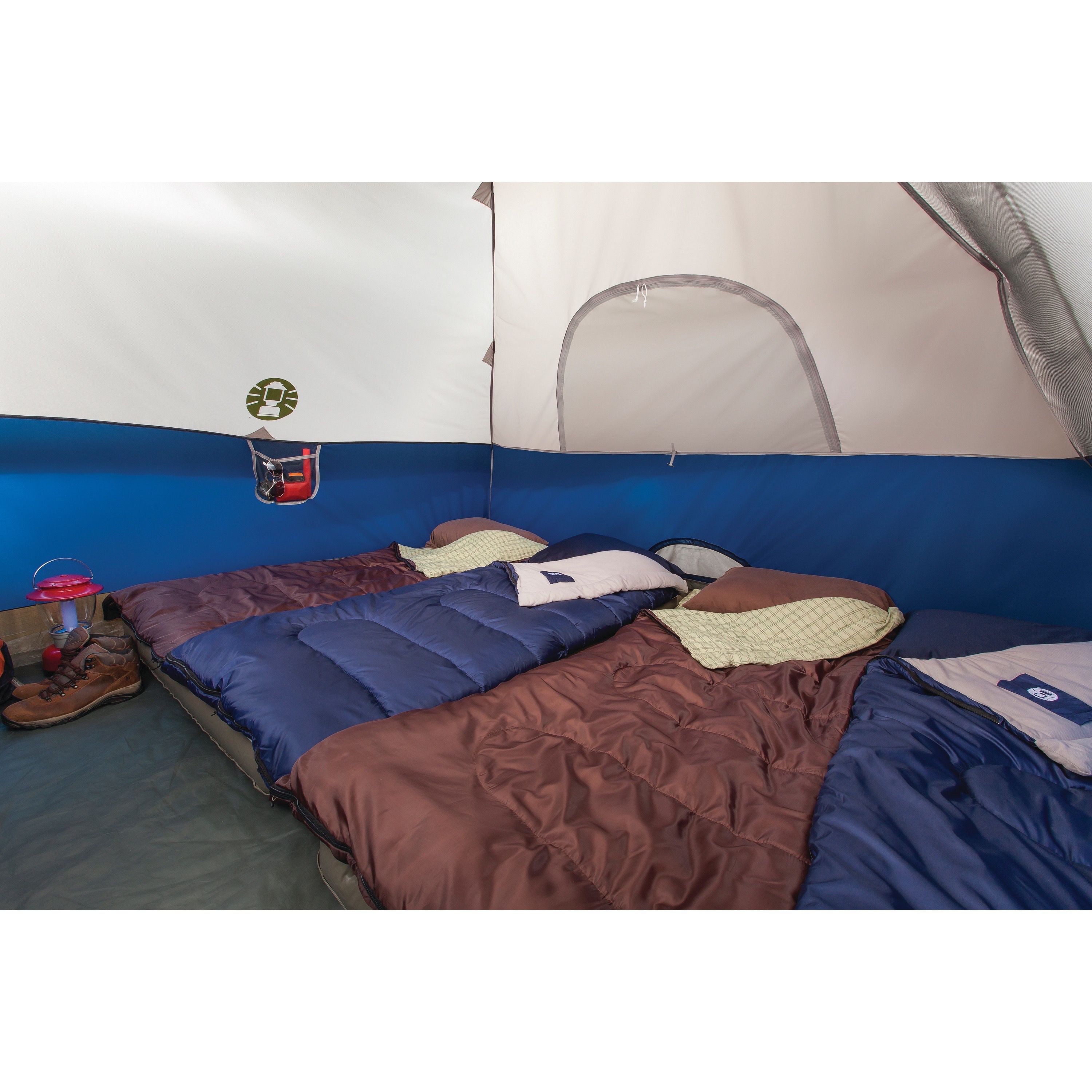 Coleman 6-Person Sundome Dome Camping Tent， Blue