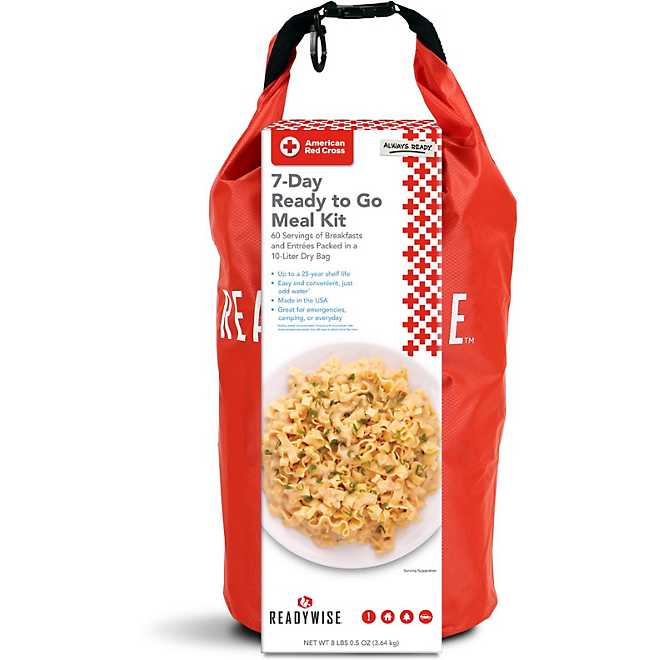 Wise Company Readywise American Red Cross 7 Day Emergency Food Supply With Dry Bag