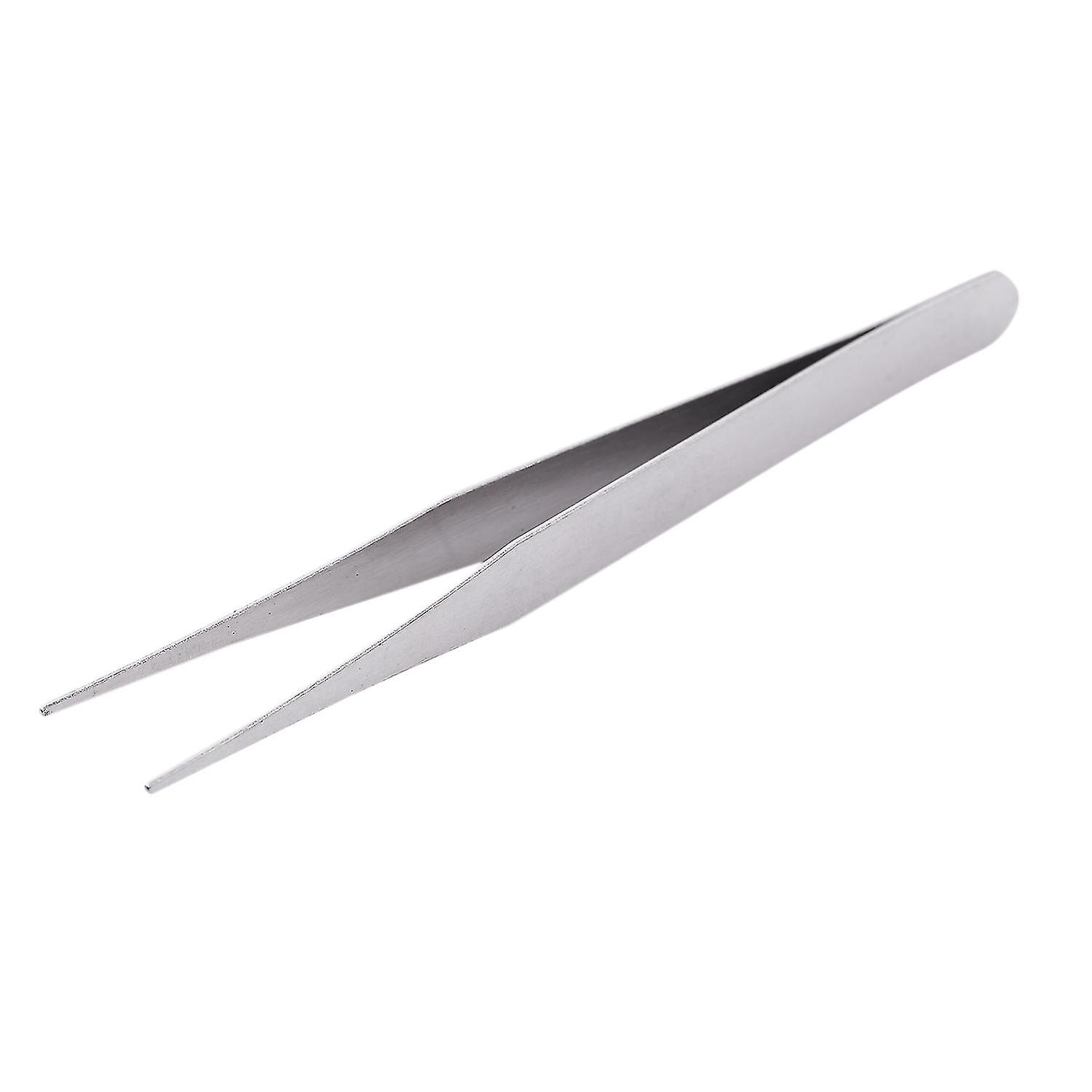 Tweezers Tweezers Doctor Pliers Tweezers Antistatic Metal Curve Round Straight (-10)