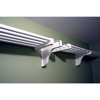 EZ Shelf 40 in. - 75 in. Metal 4-Expandable Garage Shelf in White (Set of 4) EZS-G-SW72-4