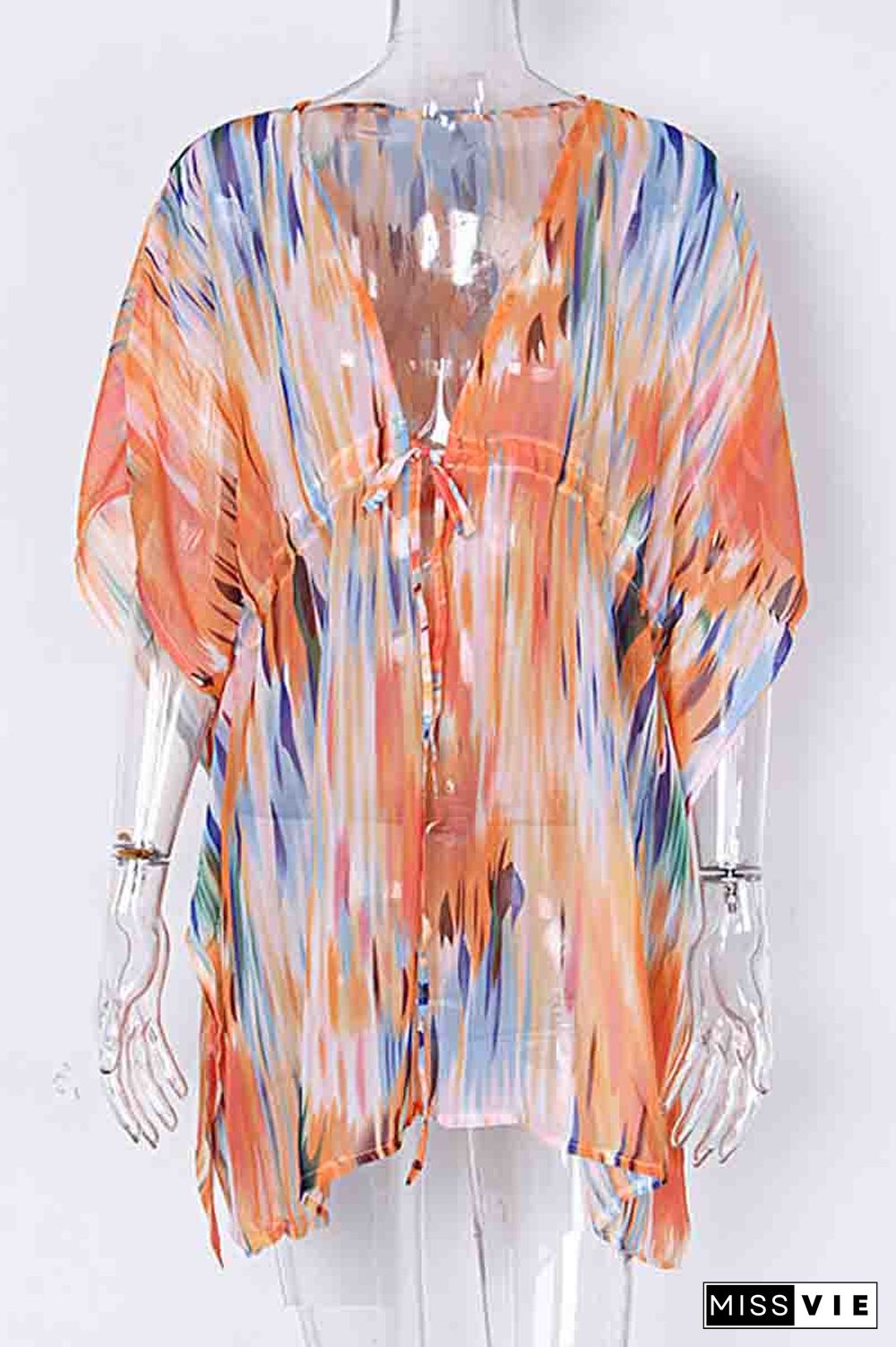 Multicolor Print Cover-Up