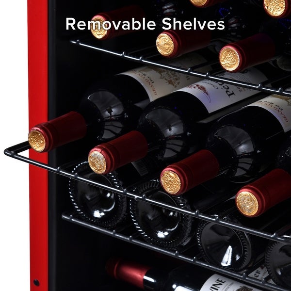 24 Bottle Dual Zone Wine Cooler Thermoelectric with Digital Controls