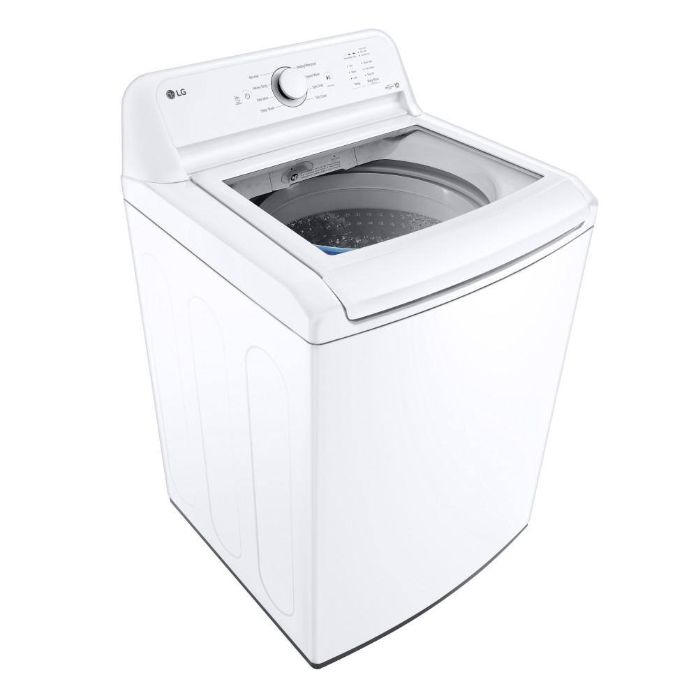 LG 4.1 cu. ft. Top Load Washer with Agitator in White WT6105CW