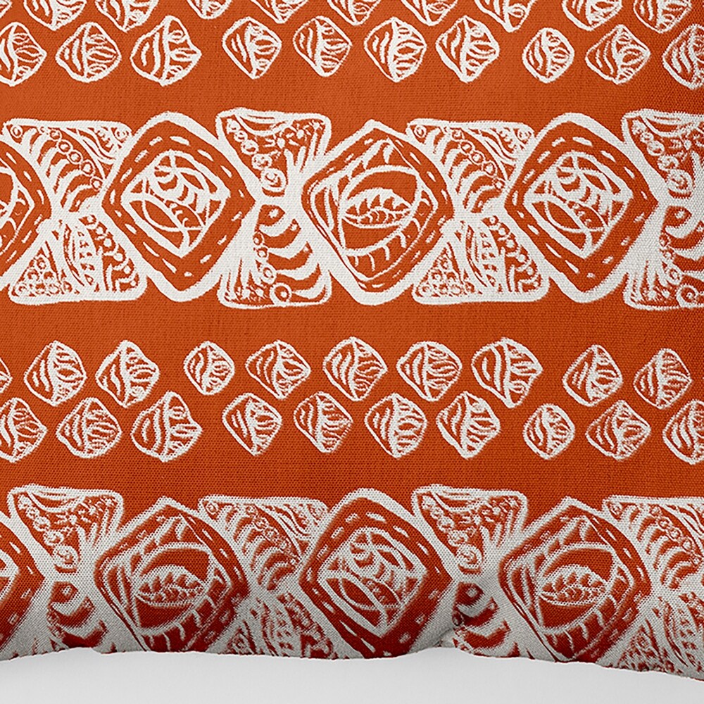 Tribal Geo Faux Linen Pillow