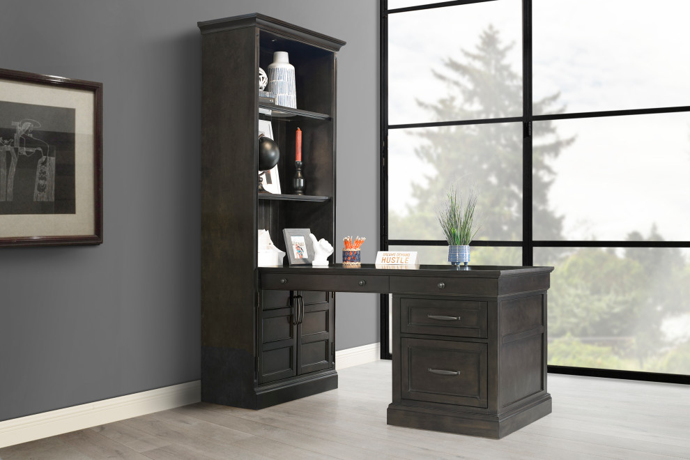 Bookcase With Peninsula Desk   Bookcases   by Parker House  Houzz