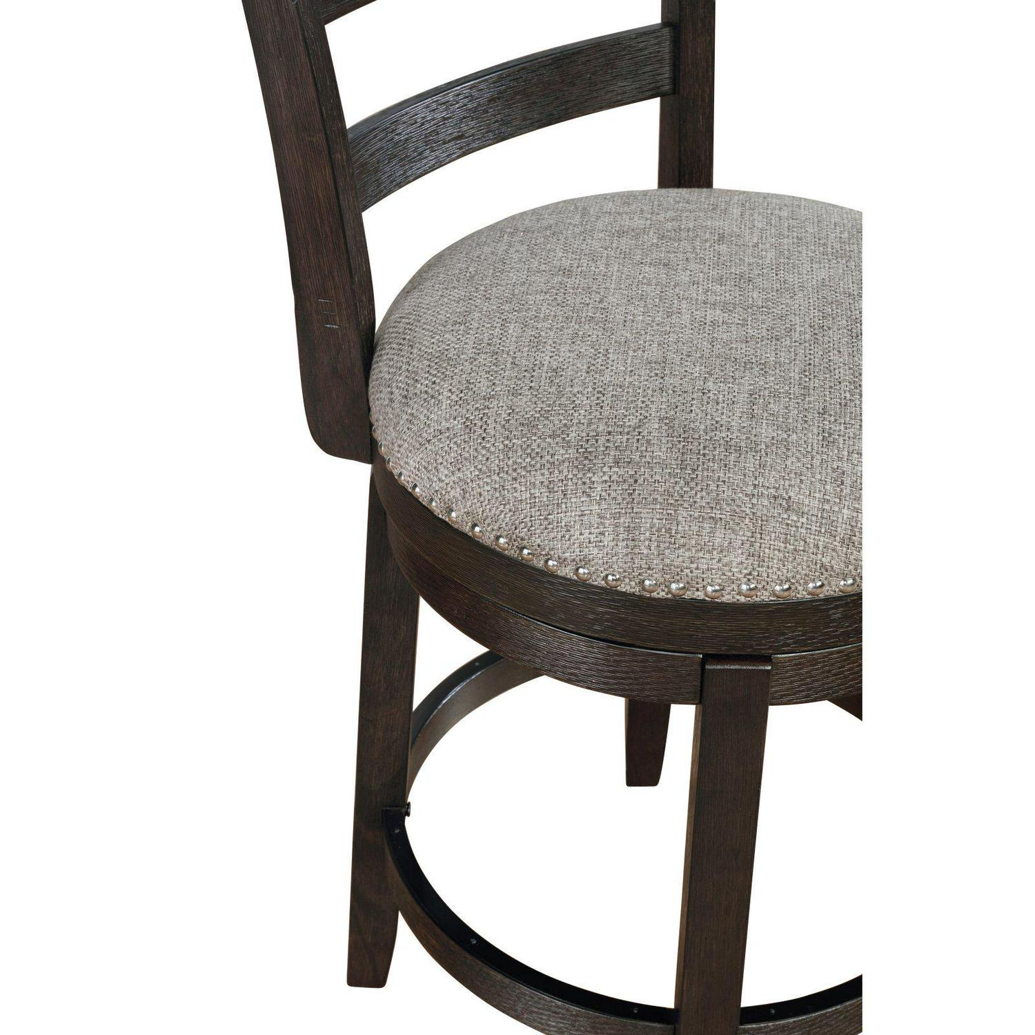 Roundhill Furniture Kessel 255 in Wood Swivel Counter Height Stool 8211 Set of 2  Crowdfused