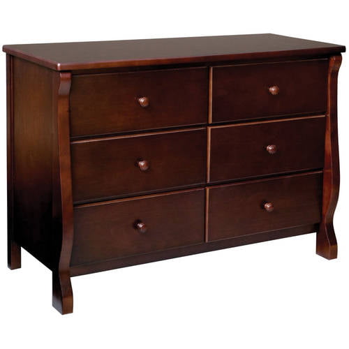 Delta Children 6 Drawer Dresser, Black Cherry