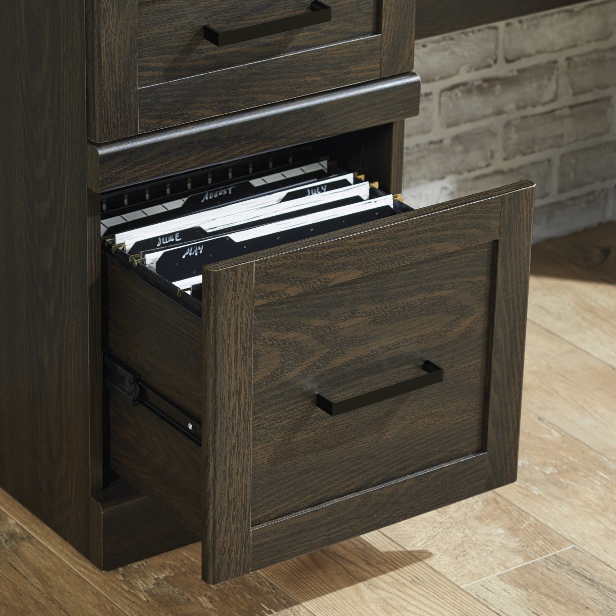 Better Homes & Gardens Glendale Transitional Desk, Dark Oak Finish