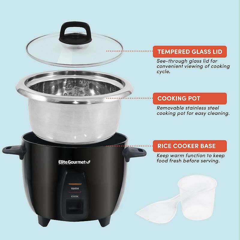 Elite Gourmet 10-Cup Rice Cooker