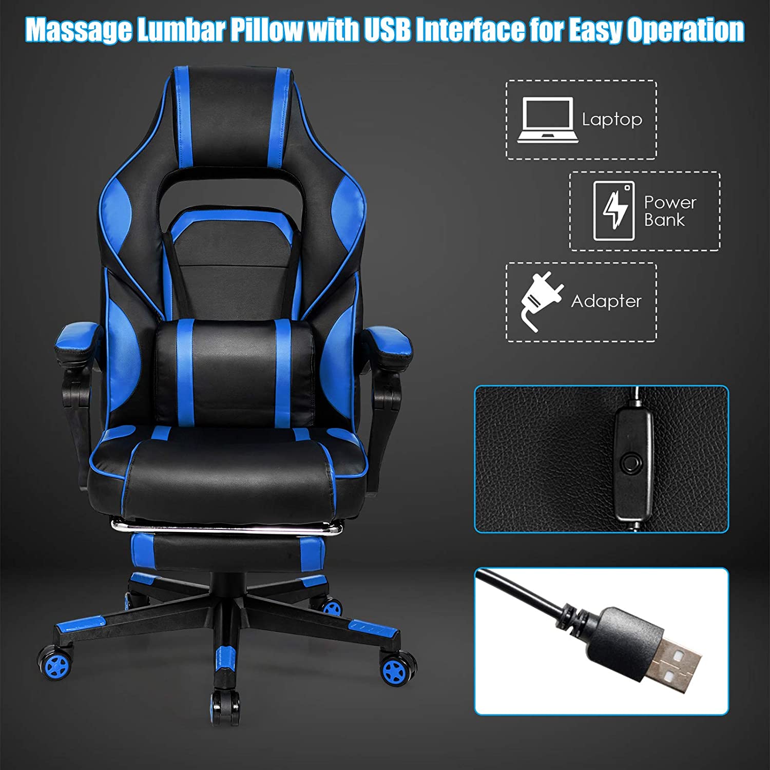 Ergonomic Gaming Chair, Executive Computer Office Chair