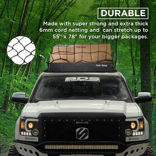 Mockins 35 in. x 39 in. Heavy-Duty Bungee Cargo Net - Stretches to 39 in. x 65 in. MA-45