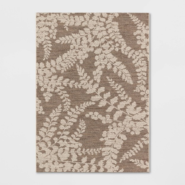 Botanical Outdoor Rug Tan