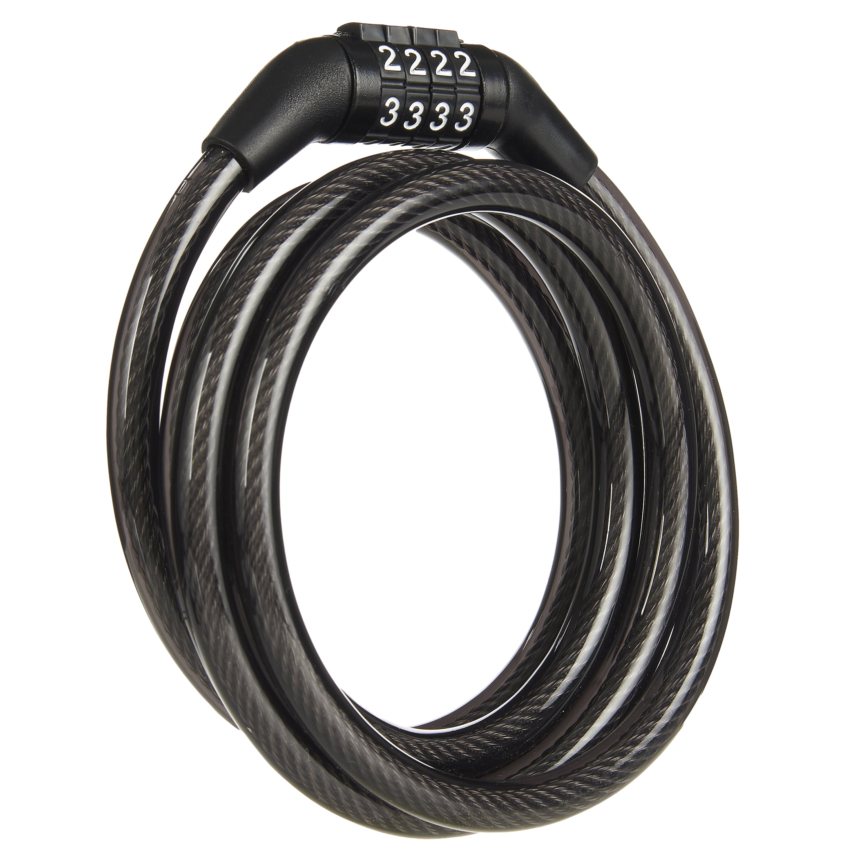 Brinks 5/16 in. x 5 ft. Vinyl Covered Flexible Steel Combination Cable Lock