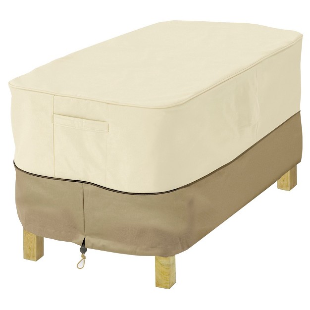 Veranda Rectangular Patio Ottoman side Table Cover X small Light Pebble Classic Accessories