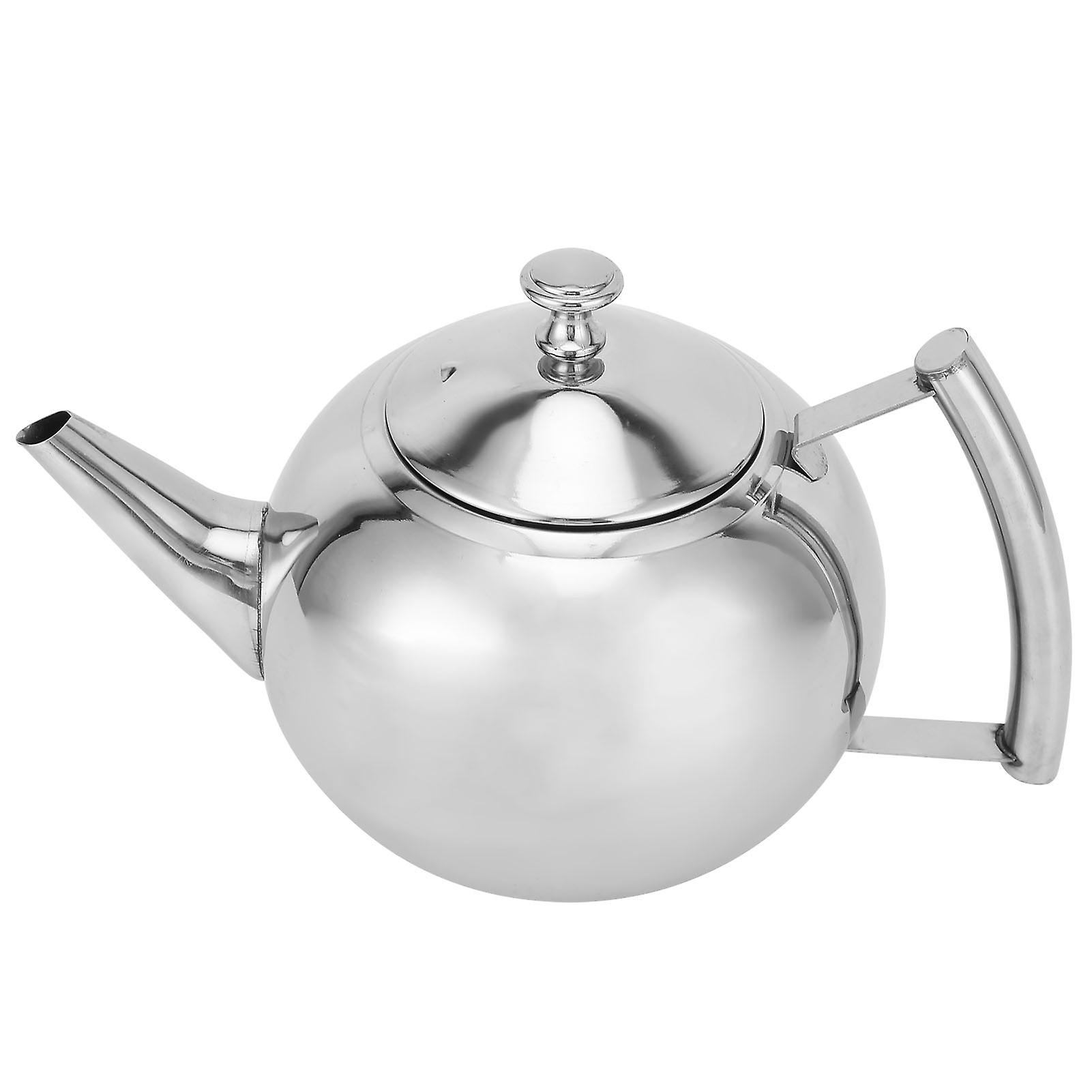 Stainless Steel Teapot Nontoxic Tea Pot Kettle With Filter For Brewing Loose Leaves And Tea Bags(1.5l )