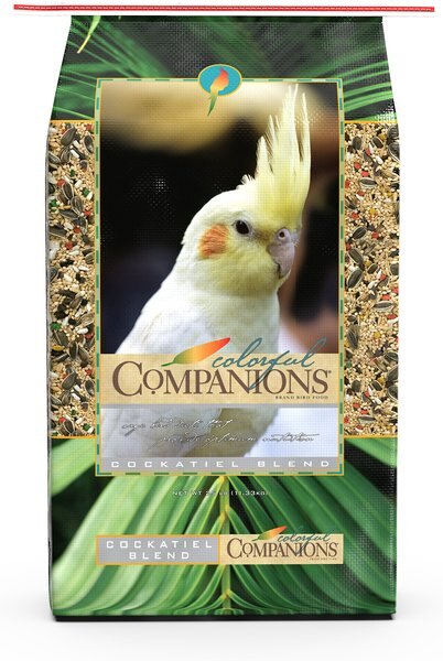 Colorful Companions Cockatiel Blend Cockatiel Food， 25-lb bag