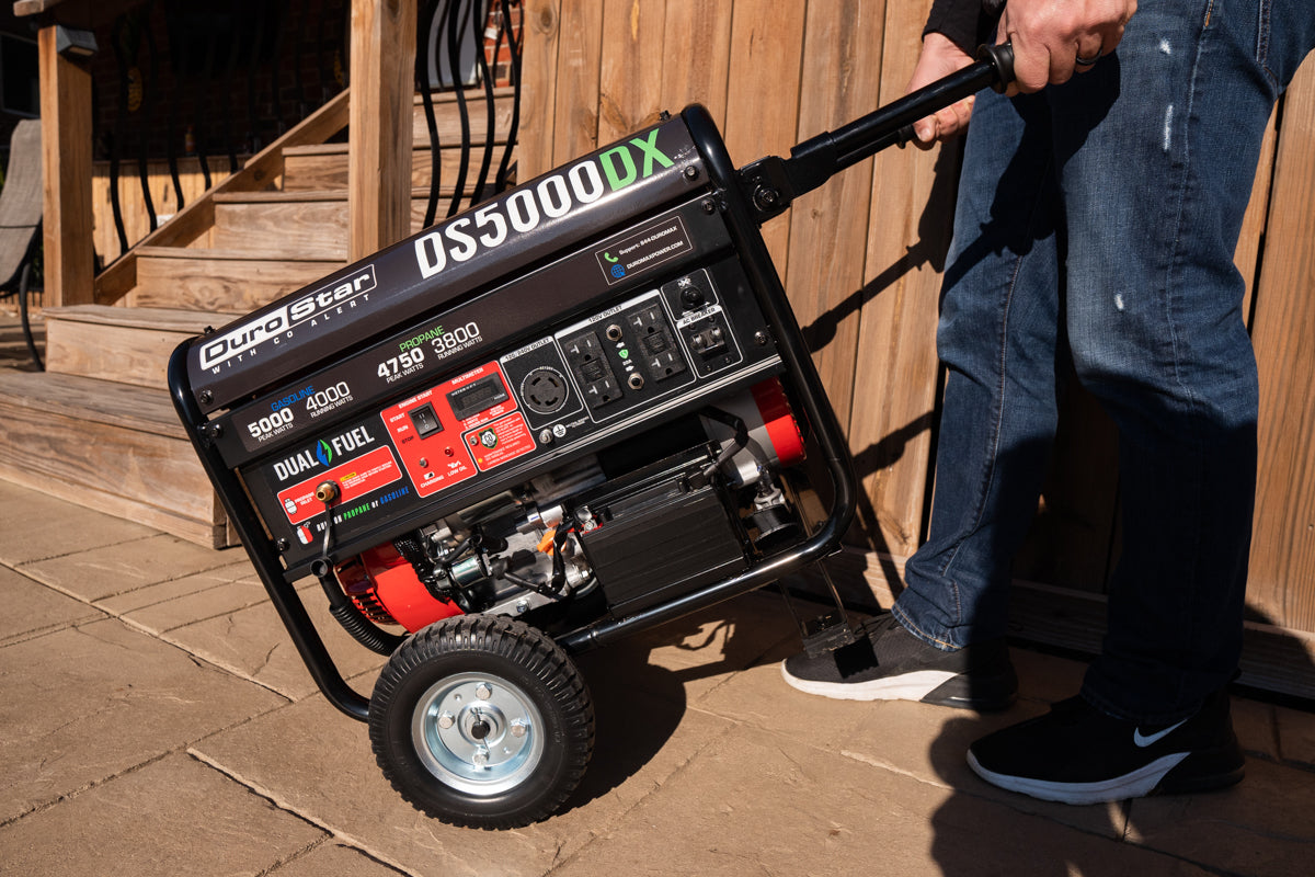 4,500 Watt Dual Fuel Portable Generator w/ CO Alert