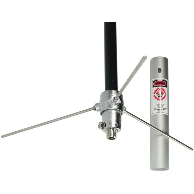 Tram Pre tuned 144mhz 148mhz Vhf 430mhz 460mhz Uhf Amateur Dual band Base Antenna black Fiberglass