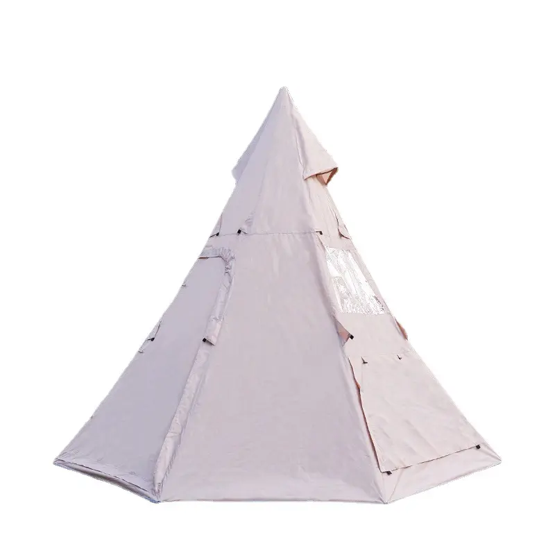 Hot Tents with Stove Jack Wind Proof Warm Winter Canvas aluminium pvc outdoor pyramid camping Tent