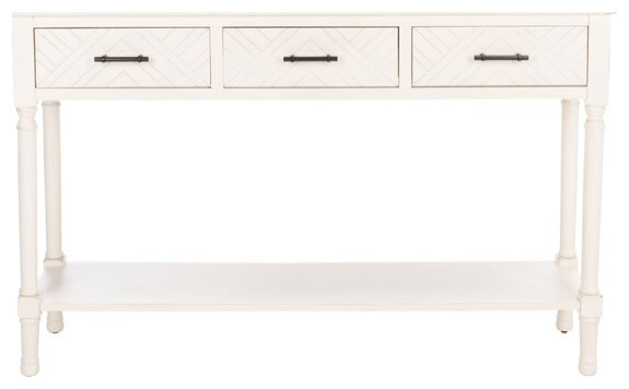 Peyton 3 Drawer Console Table   Traditional   Console Tables   by Safavieh  Houzz