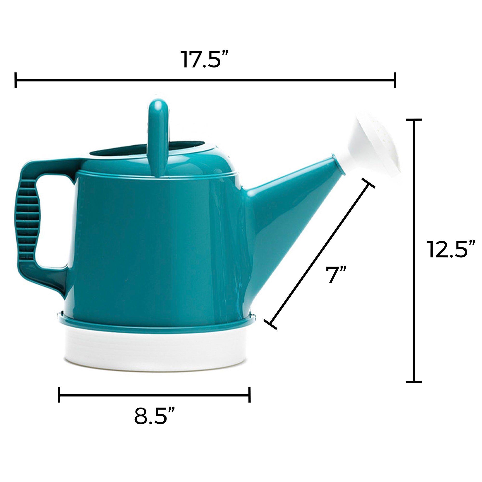 Bloem Watering Can Deluxe 2 Gallon (256 Fl Oz) Bermuda Teal Green