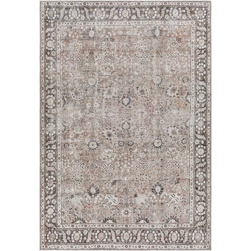 Long Beach Traditional Washable Area Rug