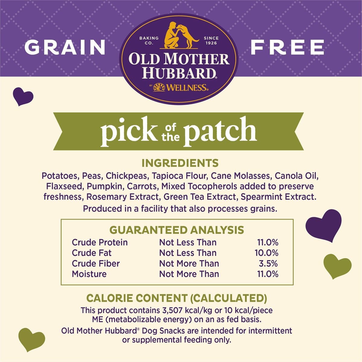 Old Mother Hubbard Mini Pick Of The Patch Grain-Free Biscuits Baked Dog Treats