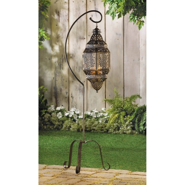 Metal Moroccan Outdoor Lantern Stand Bronze Zingz amp Thingz