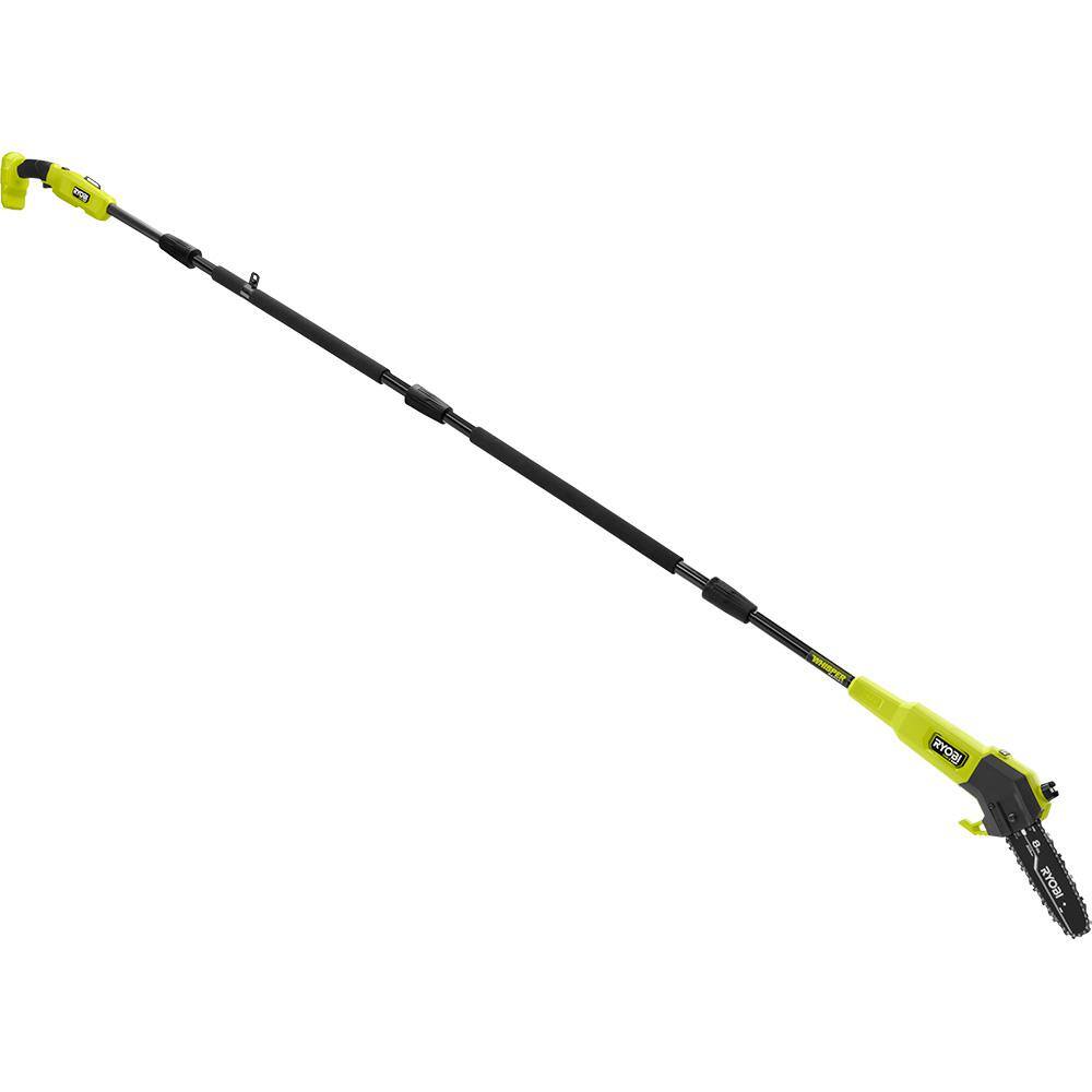 RYOBI P2580-CMB1 ONE+ HP 18V Brushless Whisper Series 8 in. Cordless Pole Saw with Extra Chain， Bar and Chain Oil， Battery， and Charger