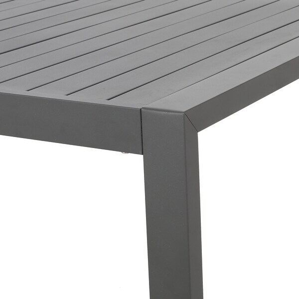 Navan Modern Aluminum Outdoor Dining Table by Christopher Knight Home