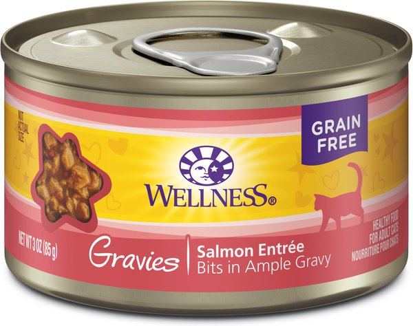 Wellness Natural Gravies Salmon Entree Grain-Free Canned Cat Food