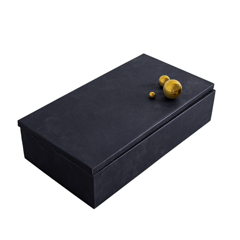 Black Rectangle & Metal Ball Box Fb-Pg2009A