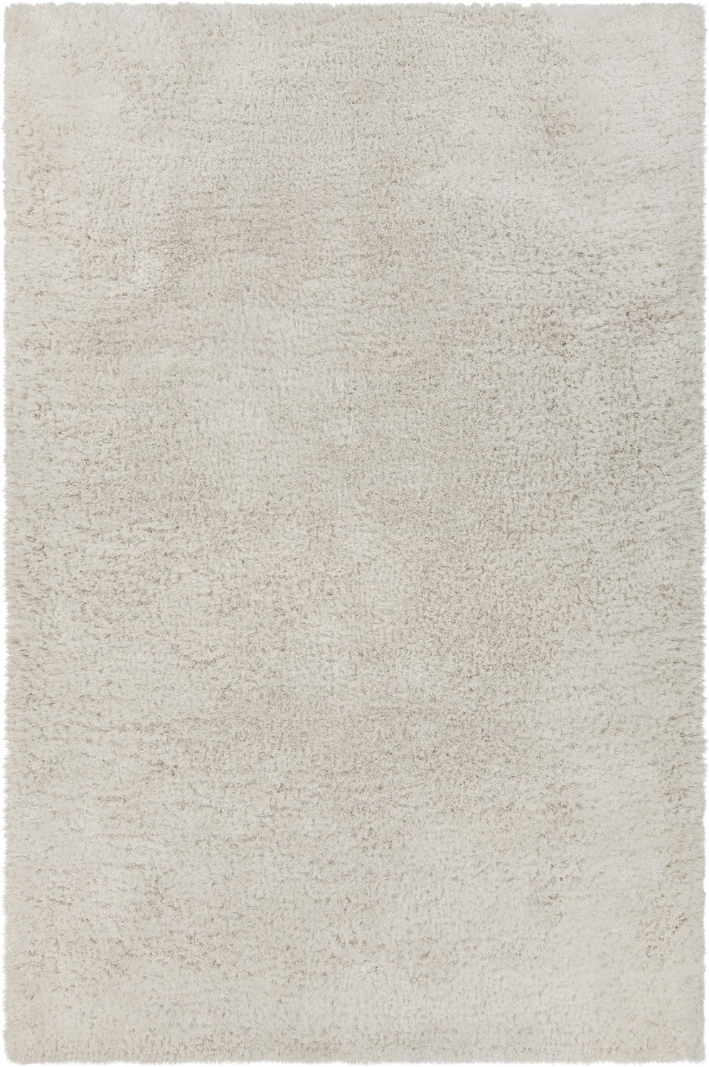 Sofie White Hand Woven Shag Rug